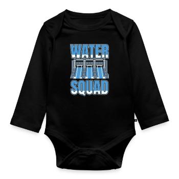 Wasserbauingenieur Kader - Baby Bio-Langarm-Body - Schwarz - Vorne
