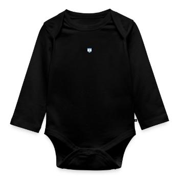 Argentine Cadeau Argentine Drapeau argentin - Body Bébé bio manches longues - noir - Devant