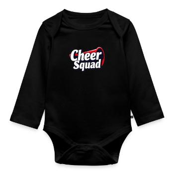 Cheer Squad Cheerleading Équipe Fun - Body Bébé bio manches longues - noir - Devant