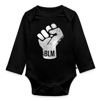 BLM Faust Design - Body Bébé bio manches longues - noir - Devant