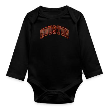 Houston - Body Bébé bio manches longues - noir - Devant