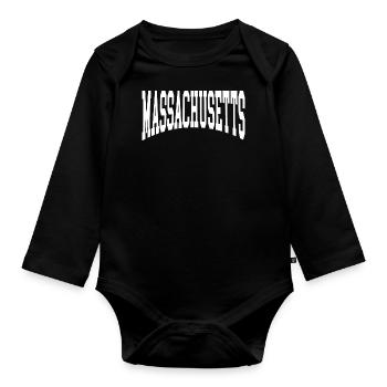 Massachusetts - Body Bébé bio manches longues - noir - Devant