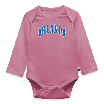 Orlando - Organic Longsleeve Baby Bodysuit - mauve - Front