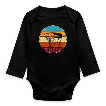Basketball Basketball Players - Organic Longsleeve Baby Bodysuit - black - Front