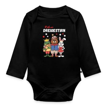 Carnival Cologne Triumvirate Cologne Alaaf Bear - Organic Longsleeve Baby Bodysuit - black - Front