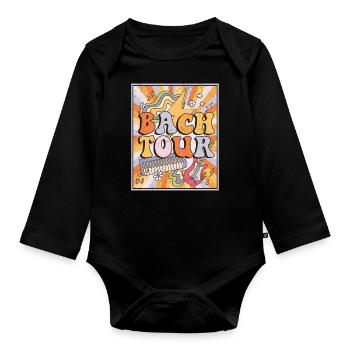 Junggeselle Jungesellenabschied - Baby Bio-Langarm-Body - Schwarz - Vorne