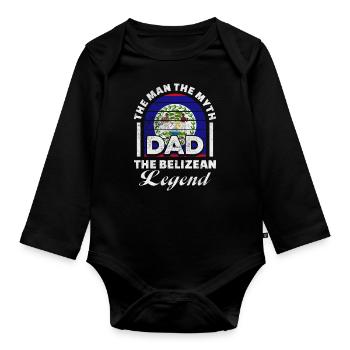 Belize - Baby Bio-Langarm-Body - Schwarz - Vorne