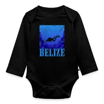 Belize - Baby Bio-Langarm-Body - Schwarz - Vorne