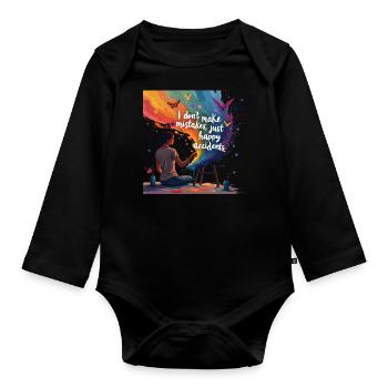 Oil Painting In Nature For Painters And Artists - Organic Longsleeve Baby Bodysuit - black - Front