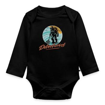 Sondeln Metalldetektor - Baby Bio-Langarm-Body - Schwarz - Vorne