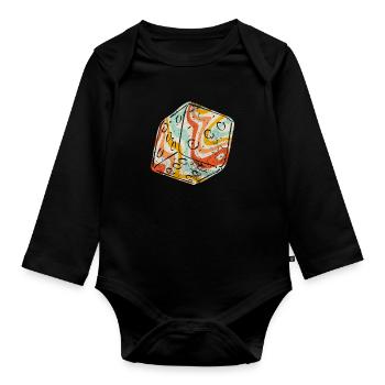 Brettspiel - Baby Bio-Langarm-Body - Schwarz - Vorne