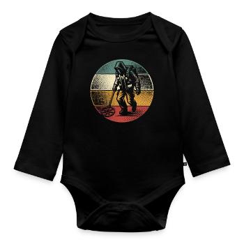 Sondeln Metalldetektor - Baby Bio-Langarm-Body - Schwarz - Vorne