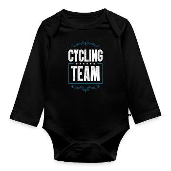 Cycling Crew - Baby Bio-Langarm-Body - Schwarz - Vorne