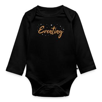 Rider Eventing - Organic Longsleeve Baby Bodysuit - black - Front