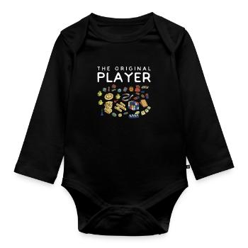Jeu de société Jeux de société Jeux de nuit Jeux Cadeau - Body Bébé bio manches longues - noir - Devant