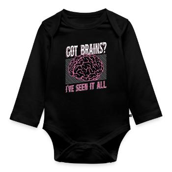 Neurosurgeon Got Brains I've Seen It Neuroscience - Baby Bio-Langarm-Body - Schwarz - Vorne