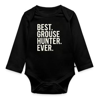 Auerhahn - Baby Bio-Langarm-Body - Schwarz - Vorne