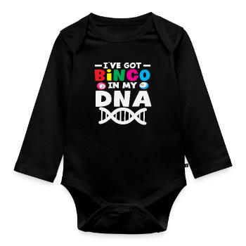 Bingo Lovers DNA Players - Body Bébé bio manches longues - noir - Devant