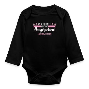 Youth Consecration 2025 Girl Boy - Organic Longsleeve Baby Bodysuit - black - Front