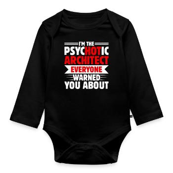 Architekt - Baby Bio-Langarm-Body - Schwarz - Vorne