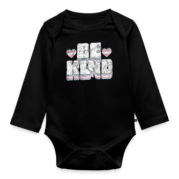 Transgender Trans LGBT Pride - Baby Bio-Langarm-Body - Schwarz - Vorne