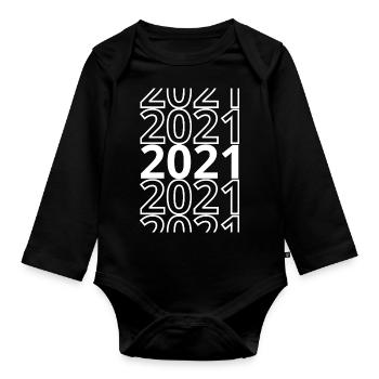 2021 2021 2021 - Baby Bio-Langarm-Body - Schwarz - Vorne