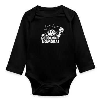 Goddammit Nomura – Chibi Design - Baby Bio-Langarm-Body - Schwarz - Vorne