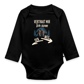 Errer - Body Bébé bio manches longues - noir - Devant