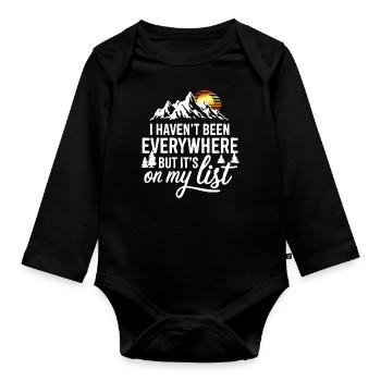 I haven’t been anywhere but its on my list - Baby Bio-Langarm-Body - Schwarz - Vorne