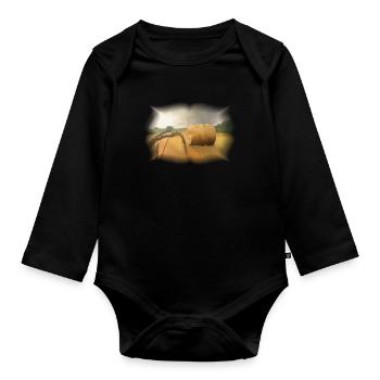 Ernte - Baby Bio-Langarm-Body - Schwarz - Vorne