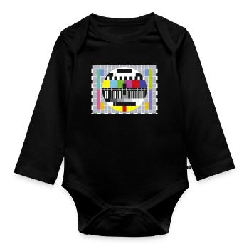 Test-Bild - Baby Bio-Langarm-Body - Schwarz - Vorne