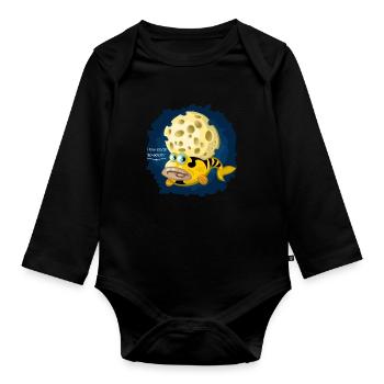 Funky Fisch - Baby Bio-Langarm-Body - Schwarz - Vorne
