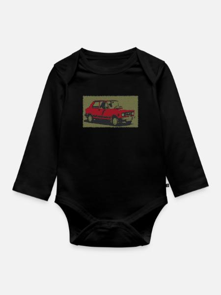 Zastava Yugo - Baby Bio-Langarm-Body - Schwarz