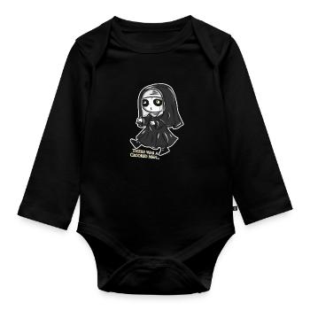 Valac Nonne Halloween Geschenk - Baby Bio-Langarm-Body - Schwarz - Vorne