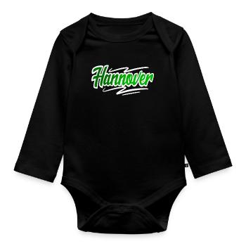 Hanover - Organic Longsleeve Baby Bodysuit - black - Front