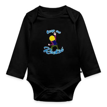Rock 'n' Roll - Baby Bio-Langarm-Body - Schwarz - Vorne