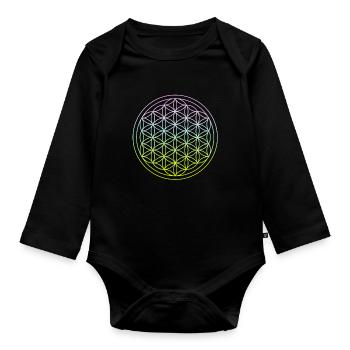 Yoga - Baby Bio-Langarm-Body - Schwarz - Vorne