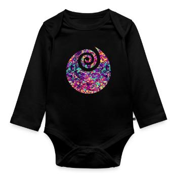 vector graphic graphic vector Vektorgraphik - Organic Longsleeve Baby Bodysuit - black - Front