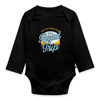 Road Trip - Baby Bio-Langarm-Body - Schwarz - Vorne