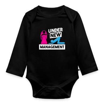 Bachelor Party JGA Polterabend Lustig Party - Organic Longsleeve Baby Bodysuit - black - Front