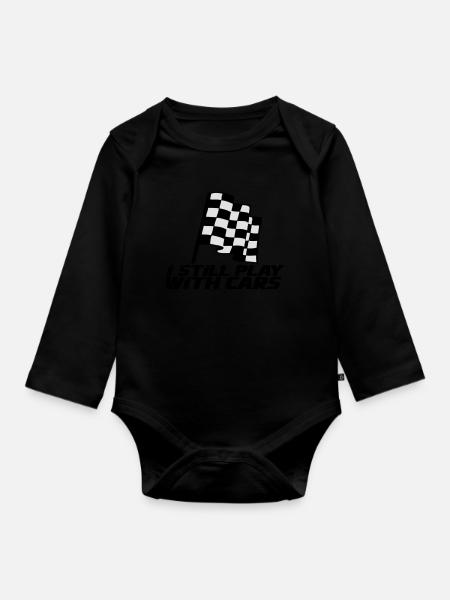 automobile - Body Bébé bio manches longues - noir
