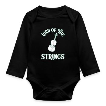 Classical music - Organic Longsleeve Baby Bodysuit - black - Front