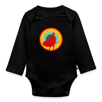 SOUPER - Body Bébé bio manches longues - noir - Devant