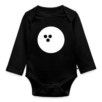 Boule de bowling, Bowling - Body Bébé bio manches longues - noir - Devant