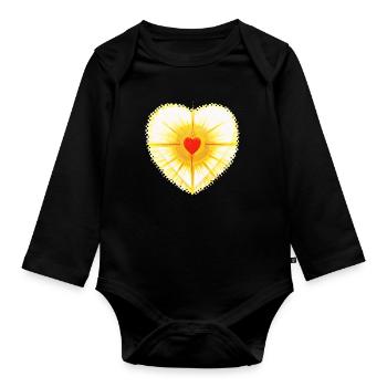 SonnenHerz - Sonja Ariel von Staden - Baby Bio-Langarm-Body - Schwarz - Vorne