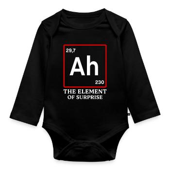 Project Hail Mary Ah - Organic Longsleeve Baby Bodysuit - black - Front
