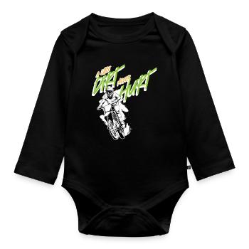 Motocross Motocross Rider - Organic Longsleeve Baby Bodysuit - black - Front
