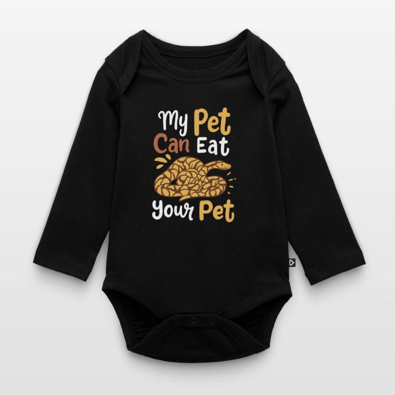 Python Snake Snake Owner Organic Longsleeve Baby Bodysuit