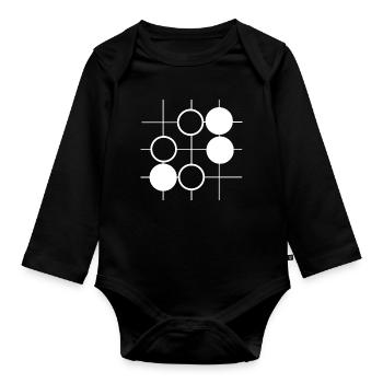 Go Brettspiel - Body Bébé bio manches longues - noir - Devant