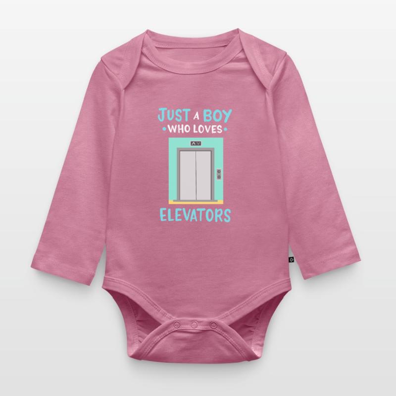 Elevator Elevator Technician Elevator Mechanics Organic Longsleeve Baby Bodysuit
